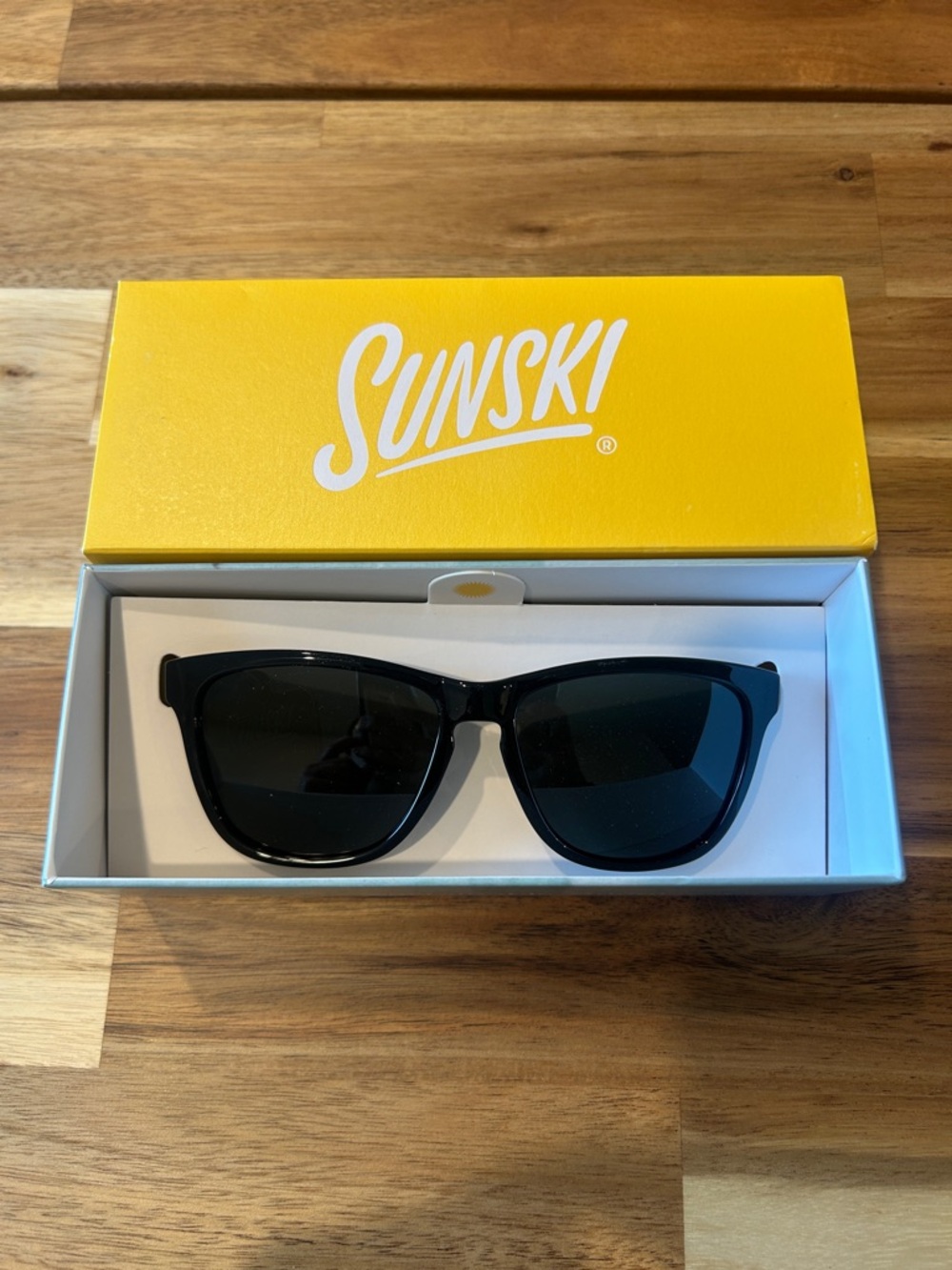 SunSki Black Wayfarer Sunglasses
